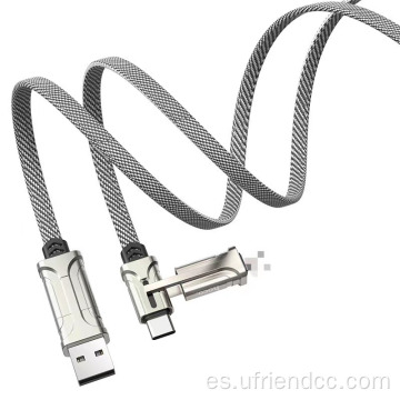 Cable de carga rápida de transferencia de datos de carga del adaptador